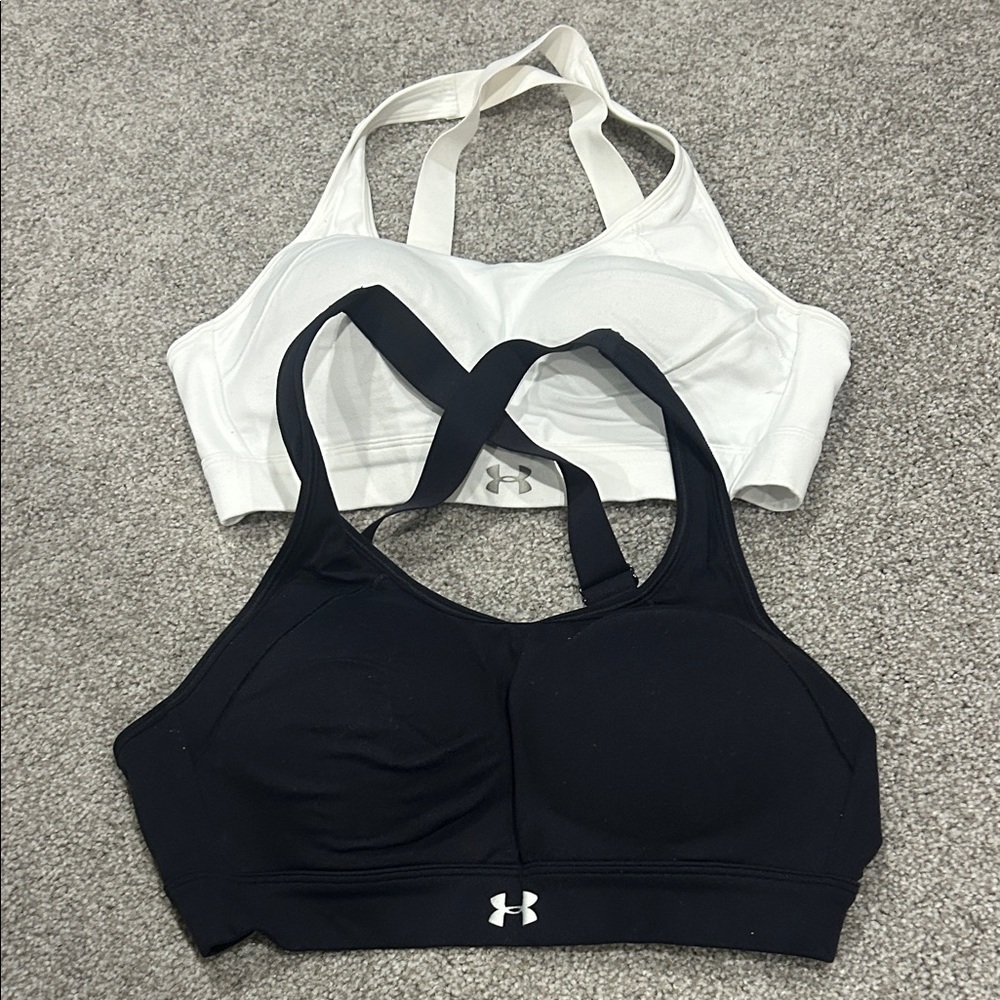 Under Armour Black and White Sports Bras
